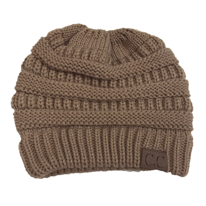 Ponytail Beanie Winter Hats For Women