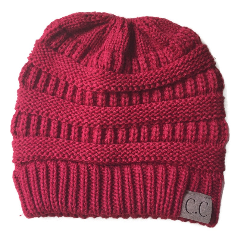 Ponytail Beanie Winter Hats For Women