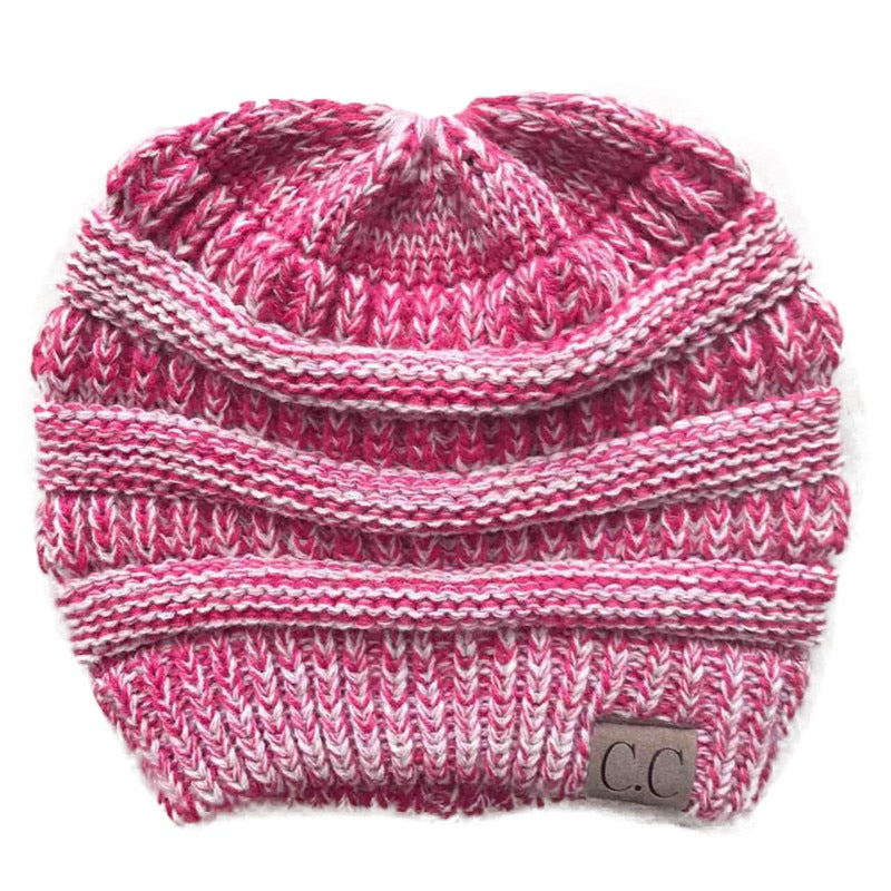 Ponytail Beanie Winter Hats For Women