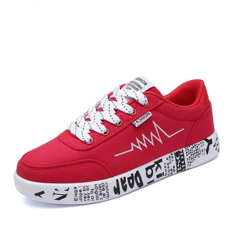 Casual Shoes Breathable Walking Canvas Graffiti Flat