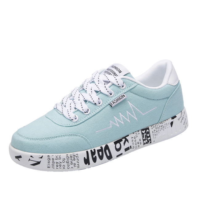 Casual Shoes Breathable Walking Canvas Graffiti Flat