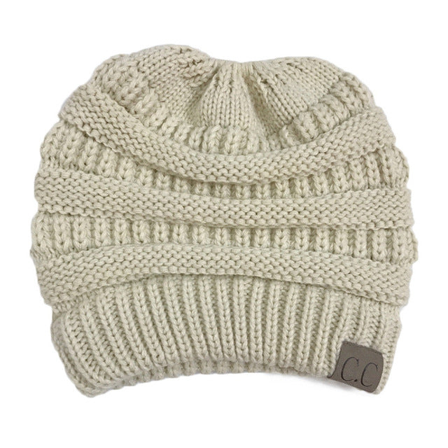 Ponytail Beanie Winter Hats For Women