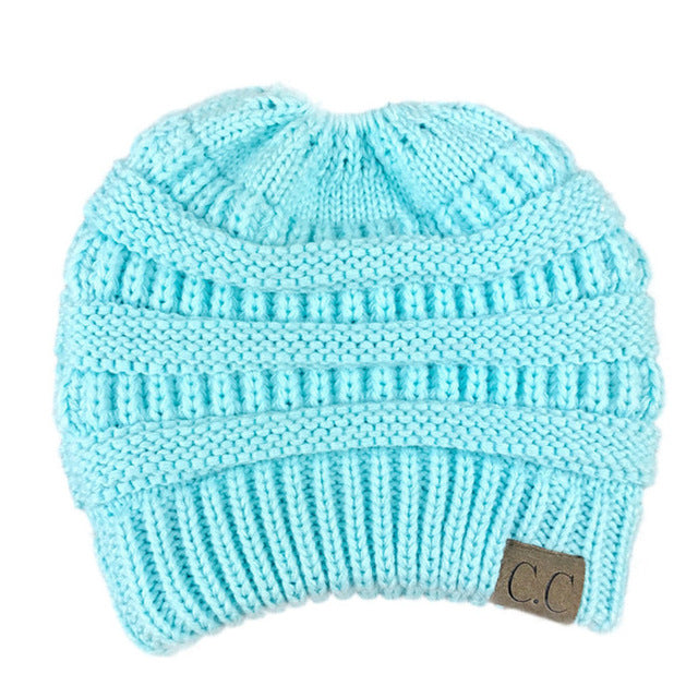 Ponytail Beanie Winter Hats For Women