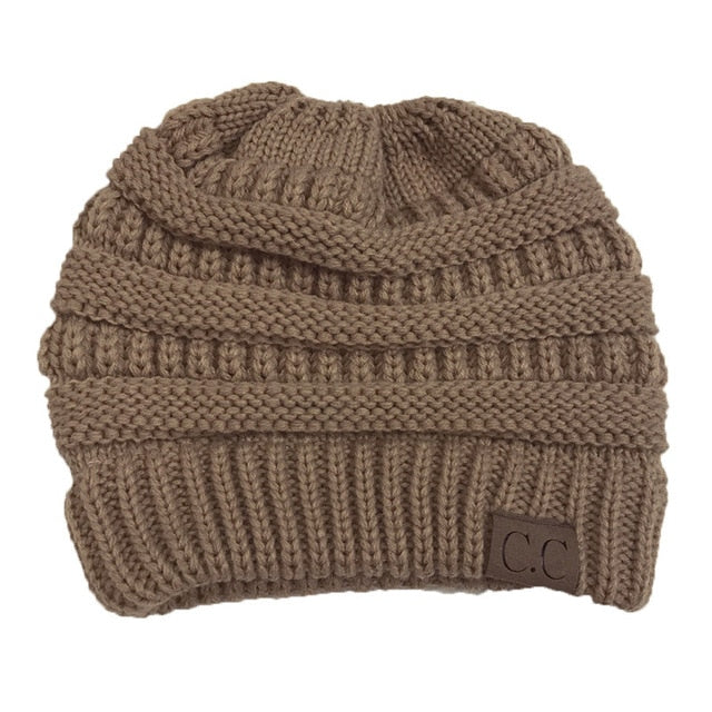 Ponytail Beanie Winter Hats For Women