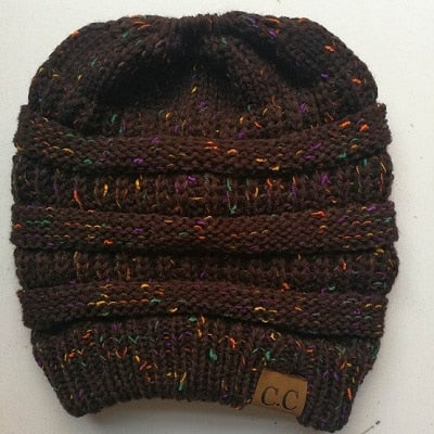 Ponytail Beanie Winter Hats For Women