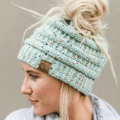 Ponytail Beanie Winter Hats For Women